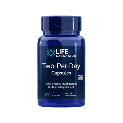 Two-Per-Day Capsules - Daily multivitamin and mineral supplement - 120 caps