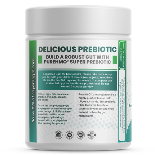 PureHMO Super Prebiotic - Raw Wheatgrass
