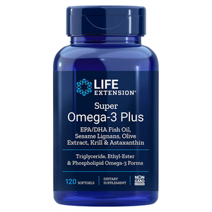Super Omega-3 Plus EPA/DHA Fish Oil, Sesame, Olive, Krill & Astaxanthin